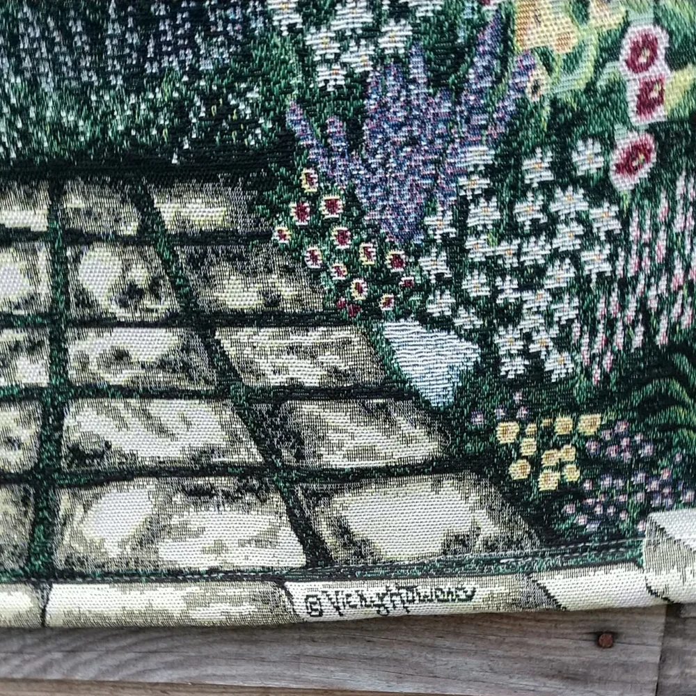 Vintage Vicky Howard Canvas Art European Garden Wall Hanging by Howard 25